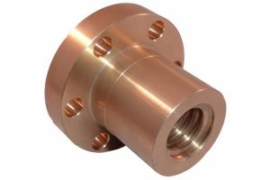  Trapezoidal screw nut cylindrical edged bronze 26x5mm