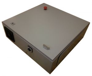  Electronic box, 600x600x200mm with reset button, key switch and cooling fan