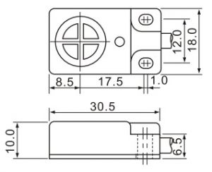  TP18-5DN inductive sensor (rectangle)