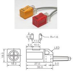  TS18-5DN inductive sensor (rectangle)