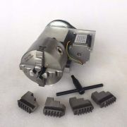  Rotary axis with 100 mm 4 jaw chuck